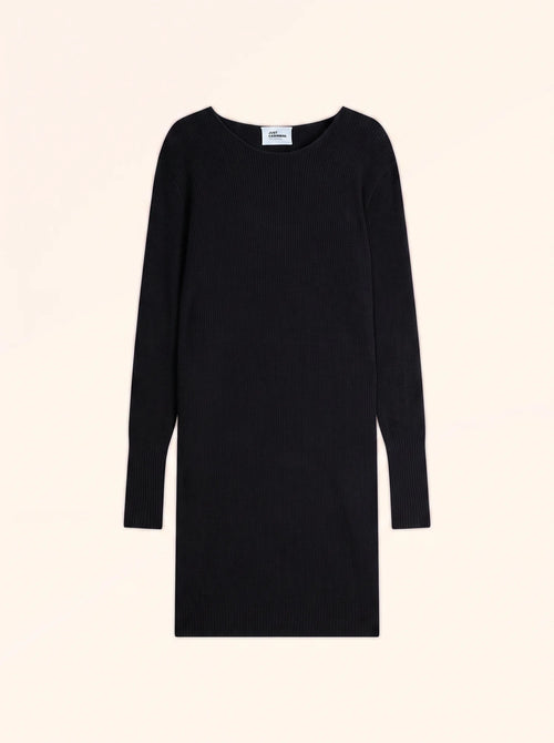 AURÉLINE robe col rond noir