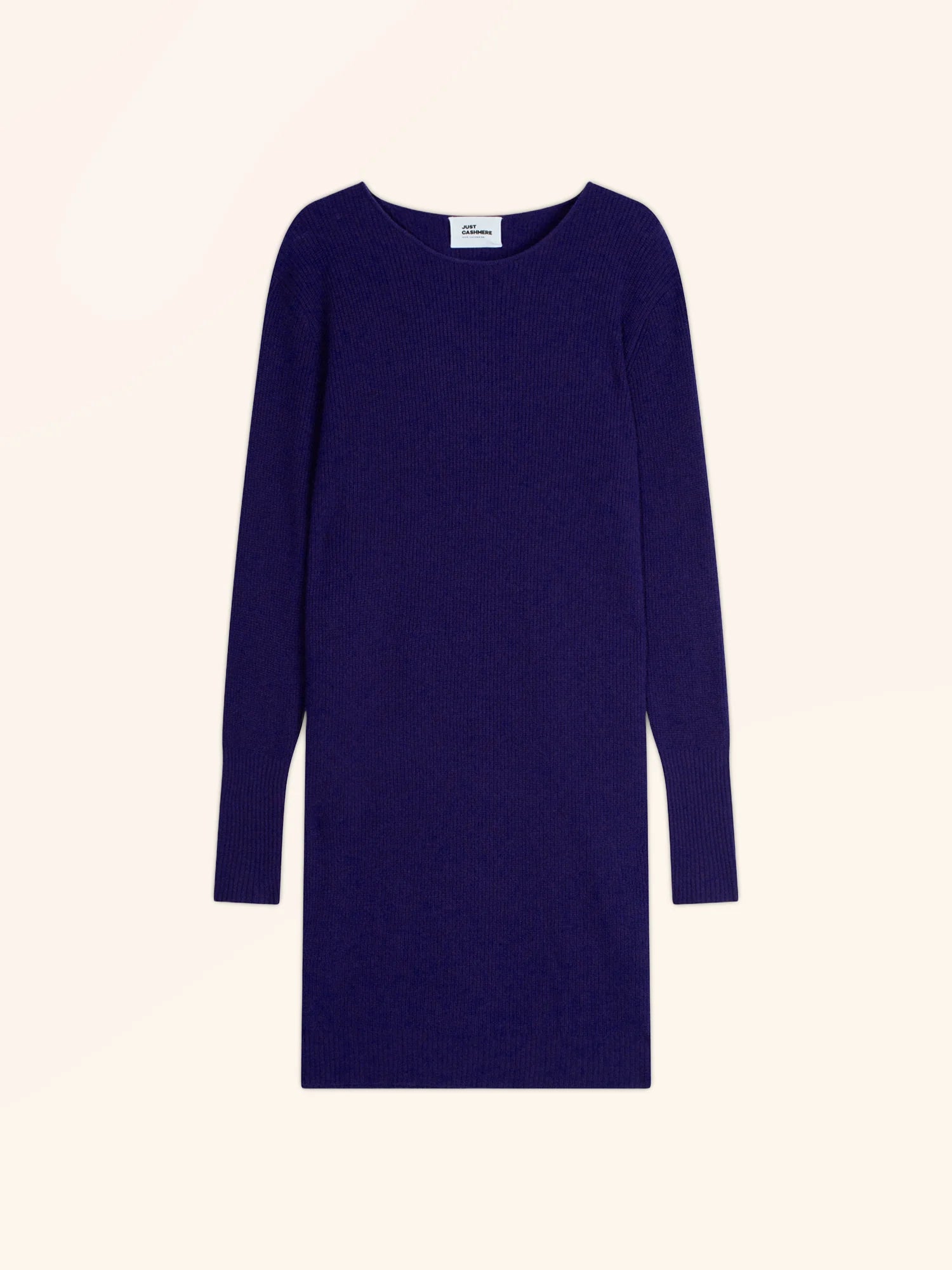 AURÉLINE kleid rundhalsausschnitt violett
