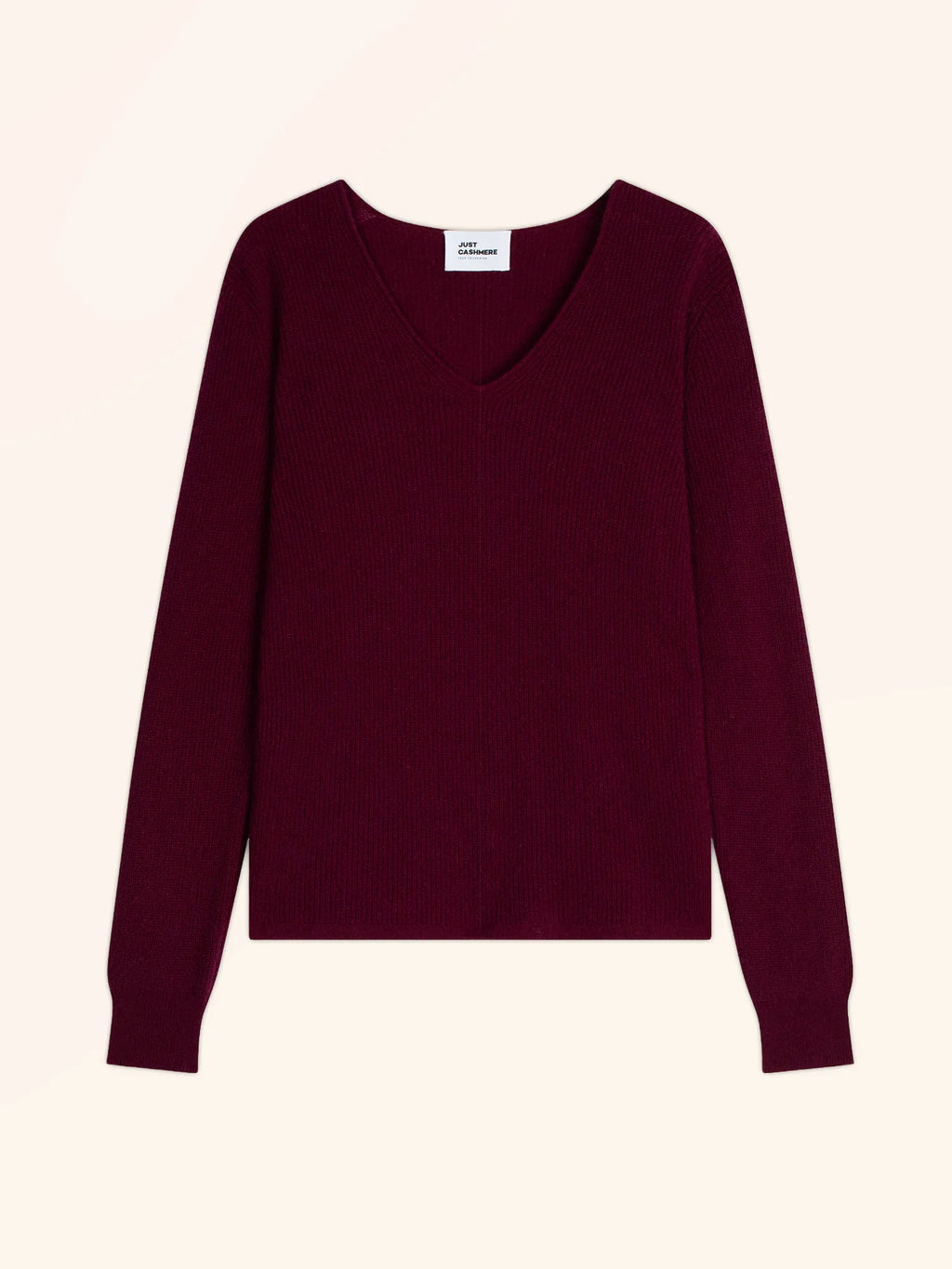 CIELORA pullover v-ausschnitt bordeaux