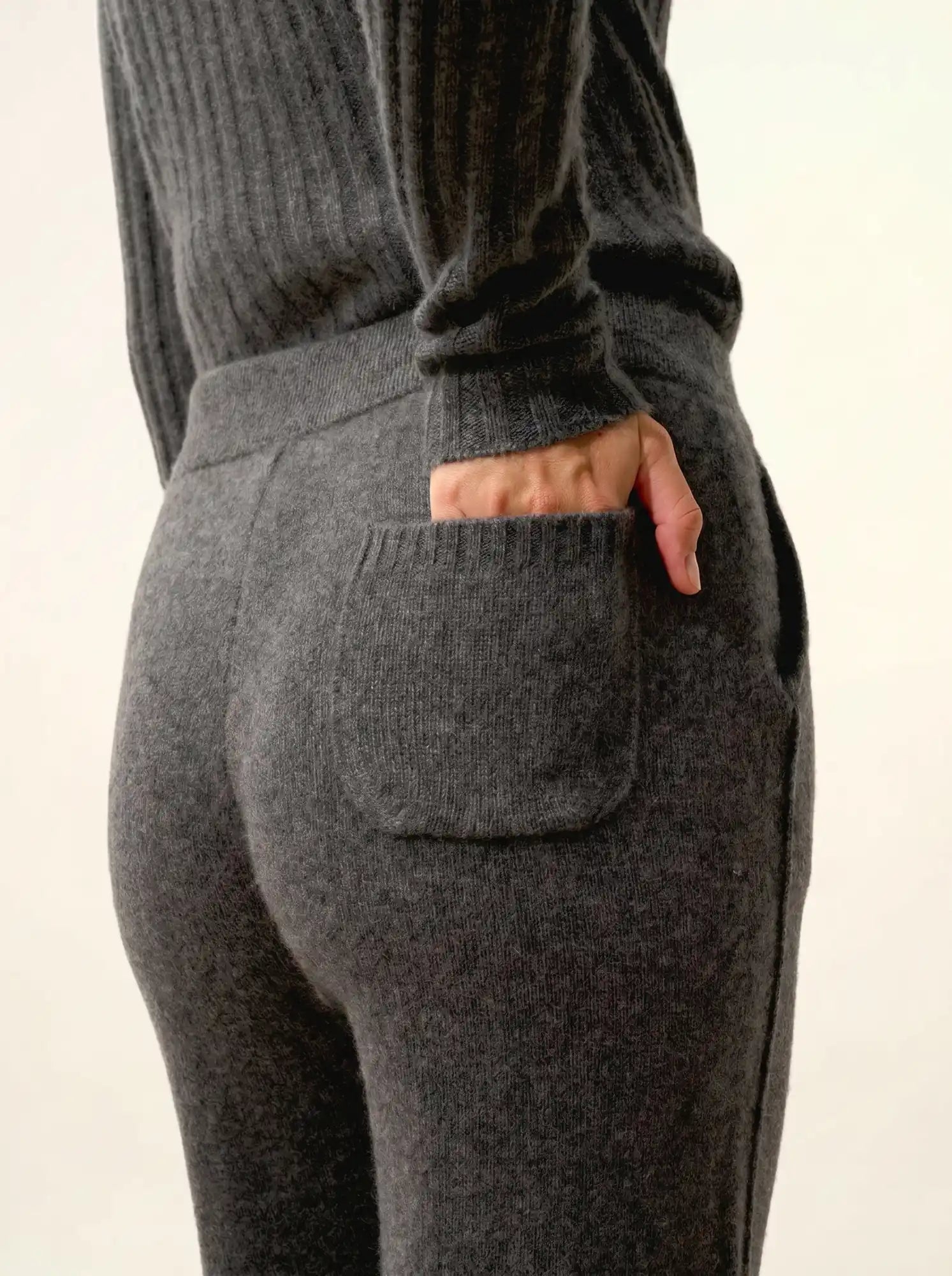 KIRAUNA jogging 4 fils anthracite chiné