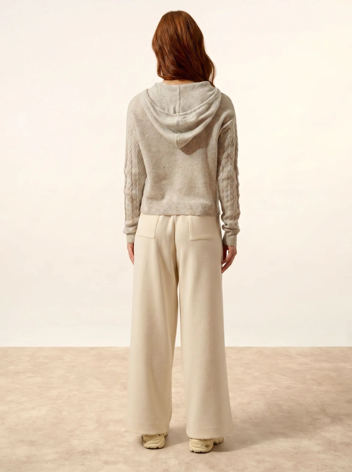 POLARA pullover mit kapuze glacier meliert
