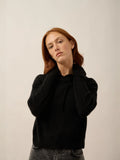 POLARA pullover mit kapuze schwarz