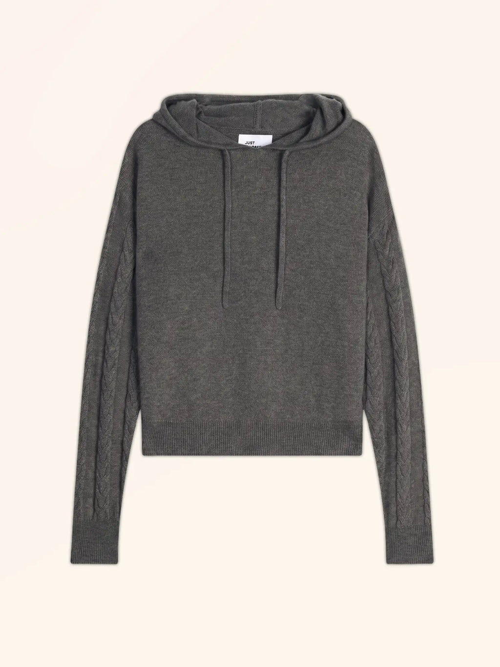 POLARA pullover mit kapuze anthrazit meliert