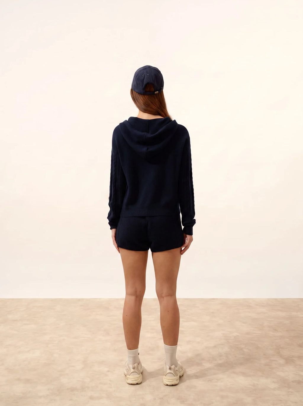 POLARA pullover mit kapuze marineblau