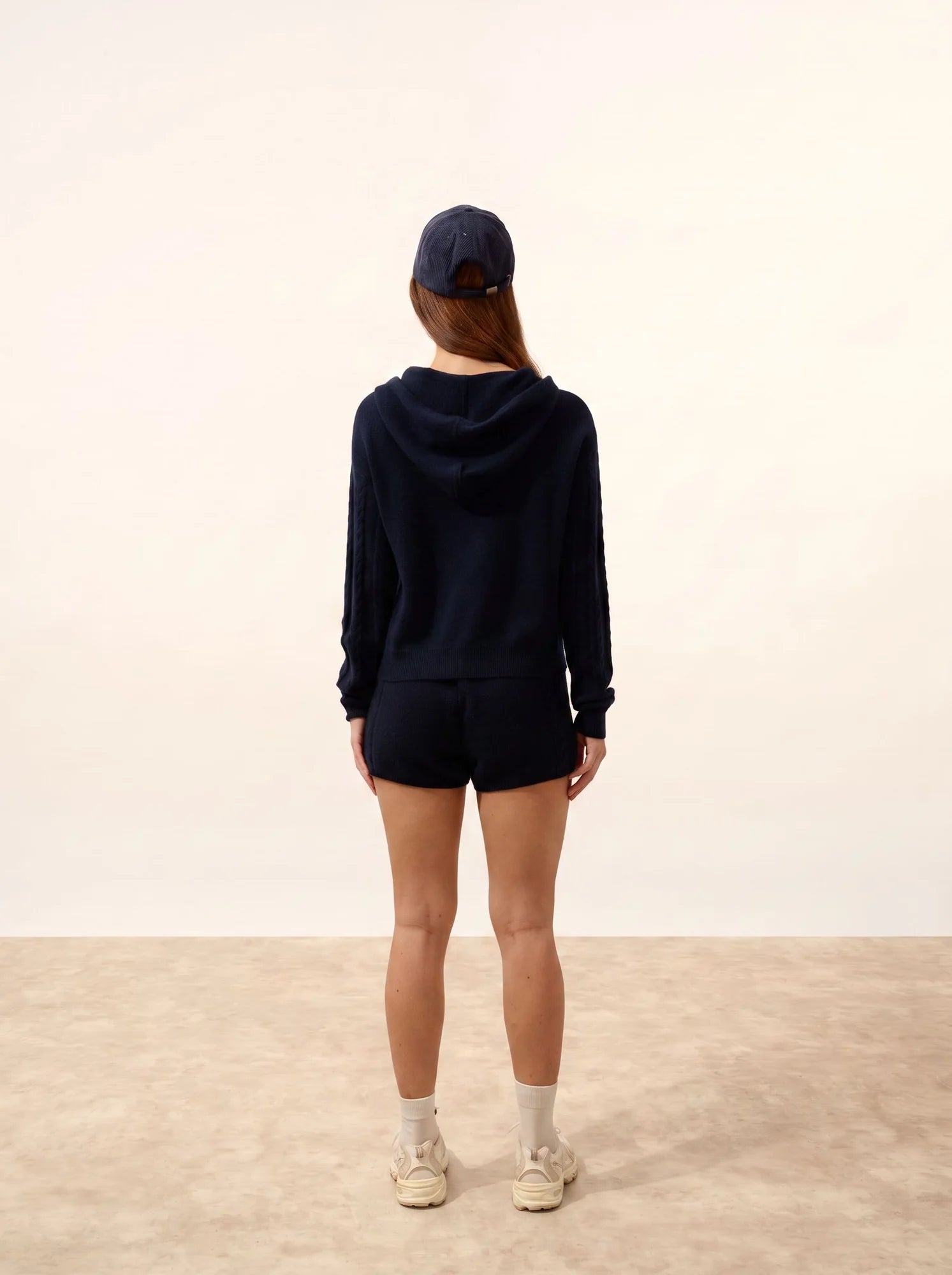 POLARA pullover mit kapuze marineblau