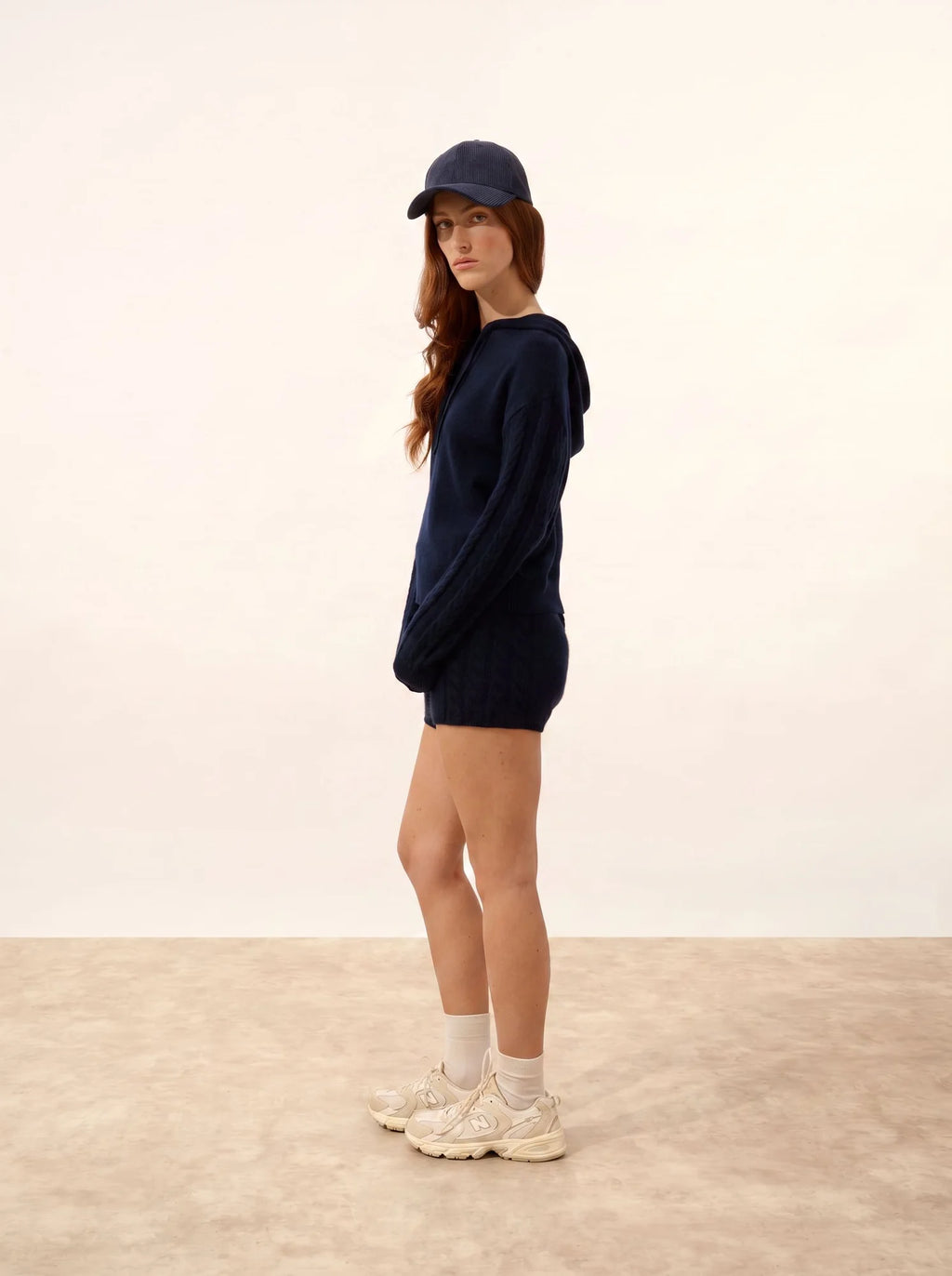 POLARA pullover mit kapuze marineblau