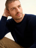 BRENNAN pullover rundhalsausschnitt marineblau
