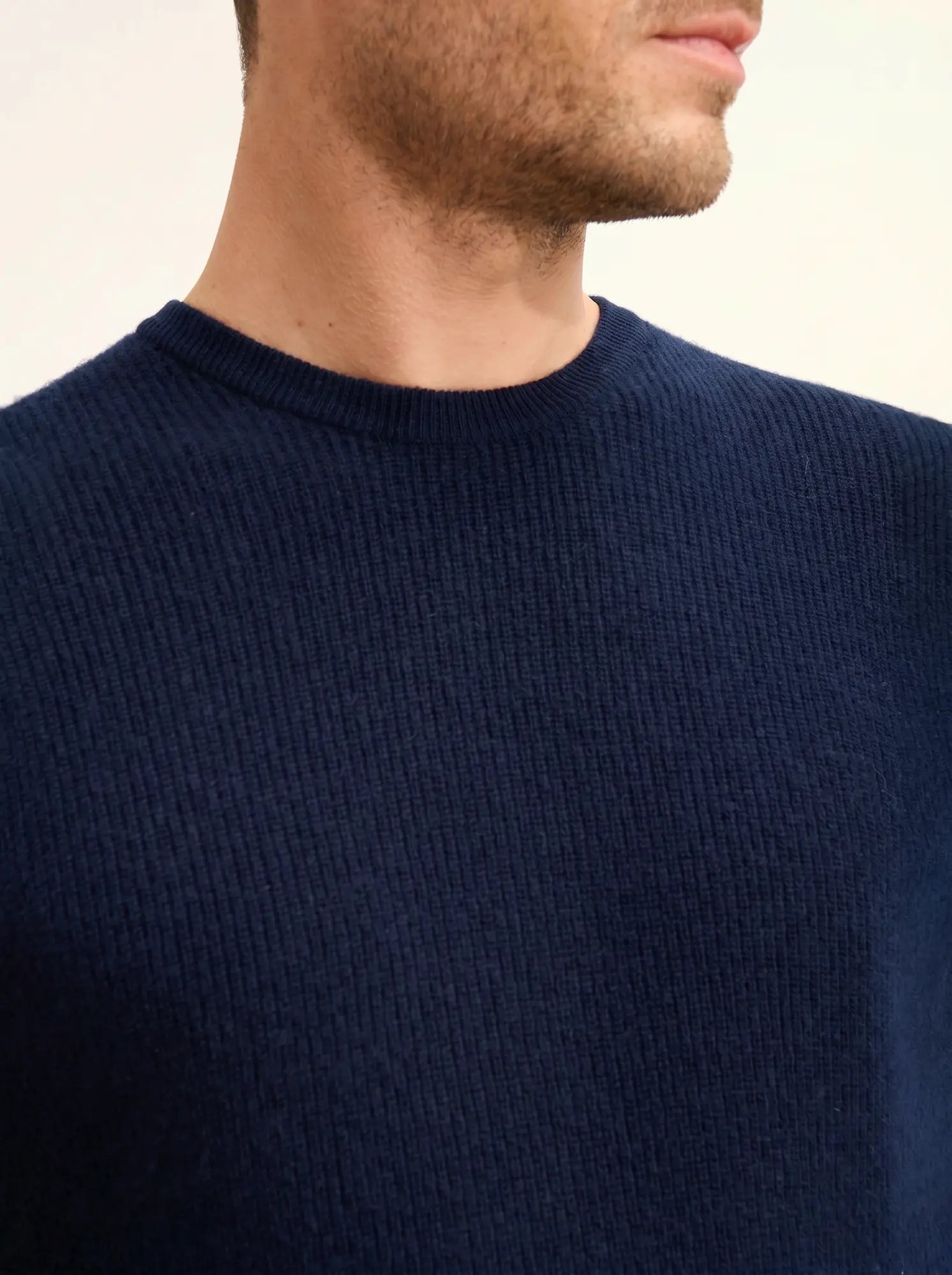 BRENNAN pullover rundhalsausschnitt marineblau