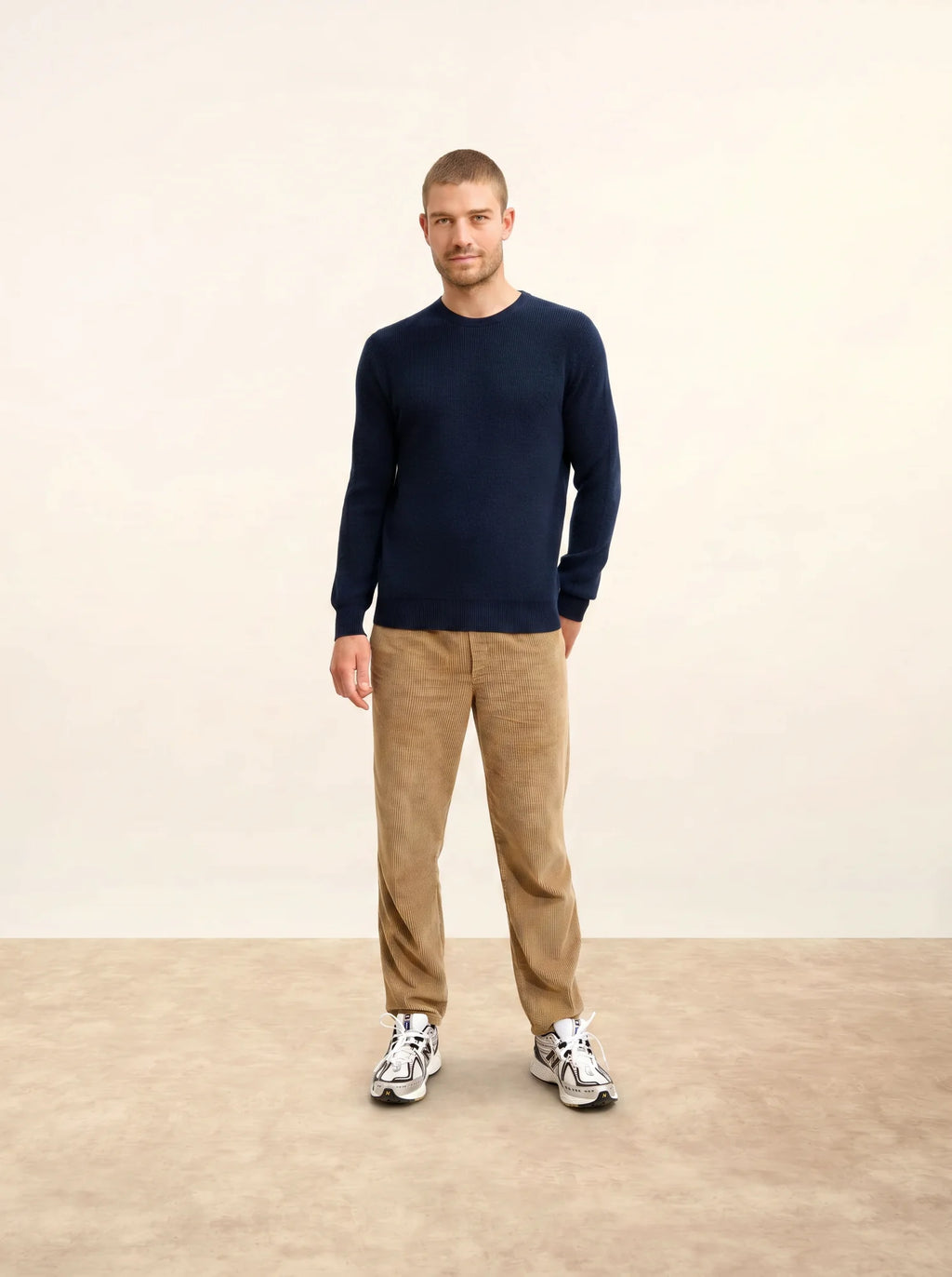 BRENNAN pullover rundhalsausschnitt marineblau