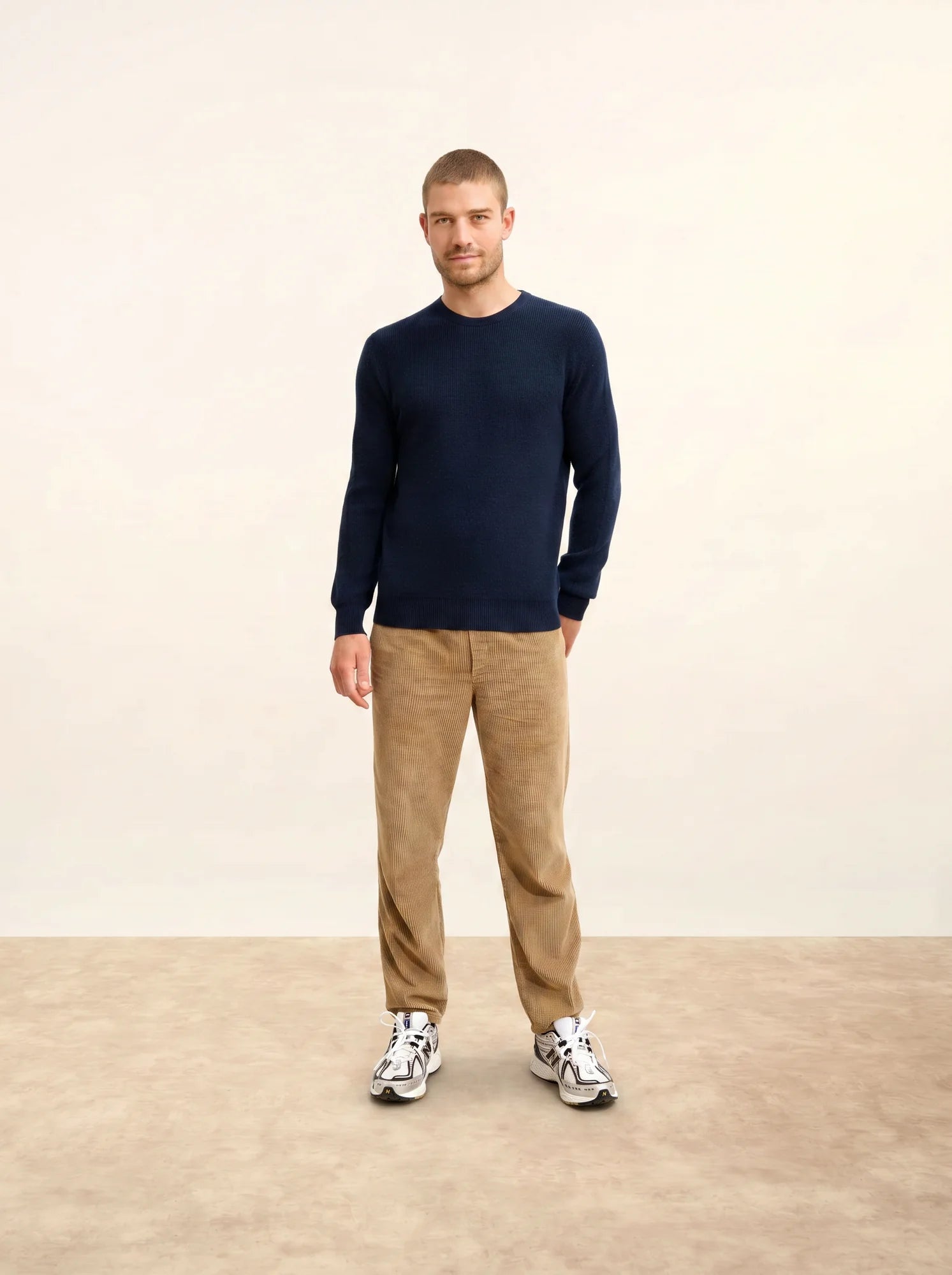 BRENNAN pullover rundhalsausschnitt marineblau