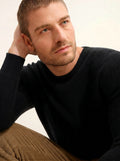 BRENNAN pull col rond noir