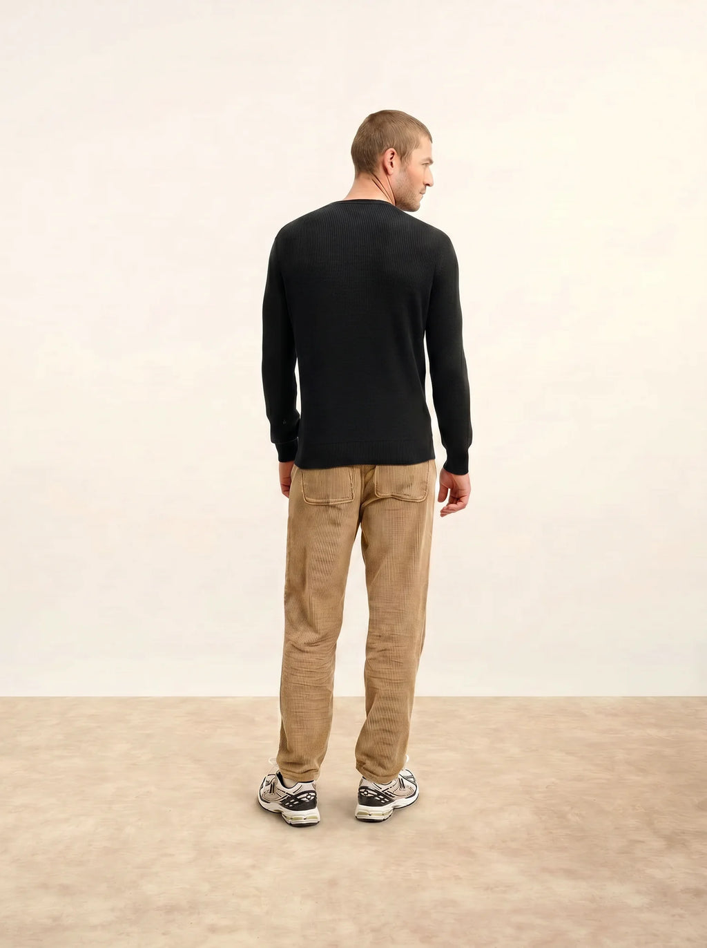 BRENNAN pull col rond noir