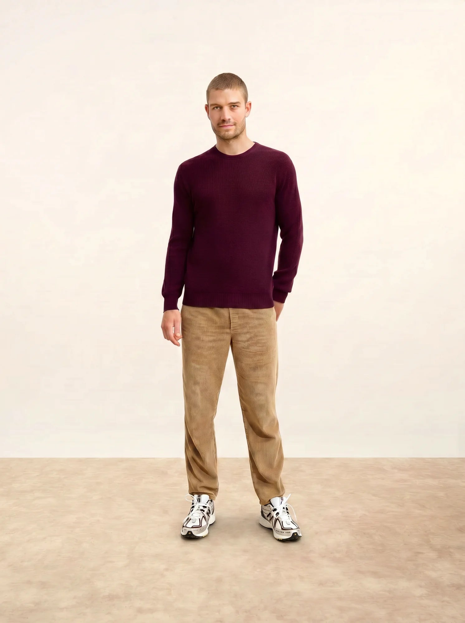 BRENNAN pullover rundhalsausschnitt mûre