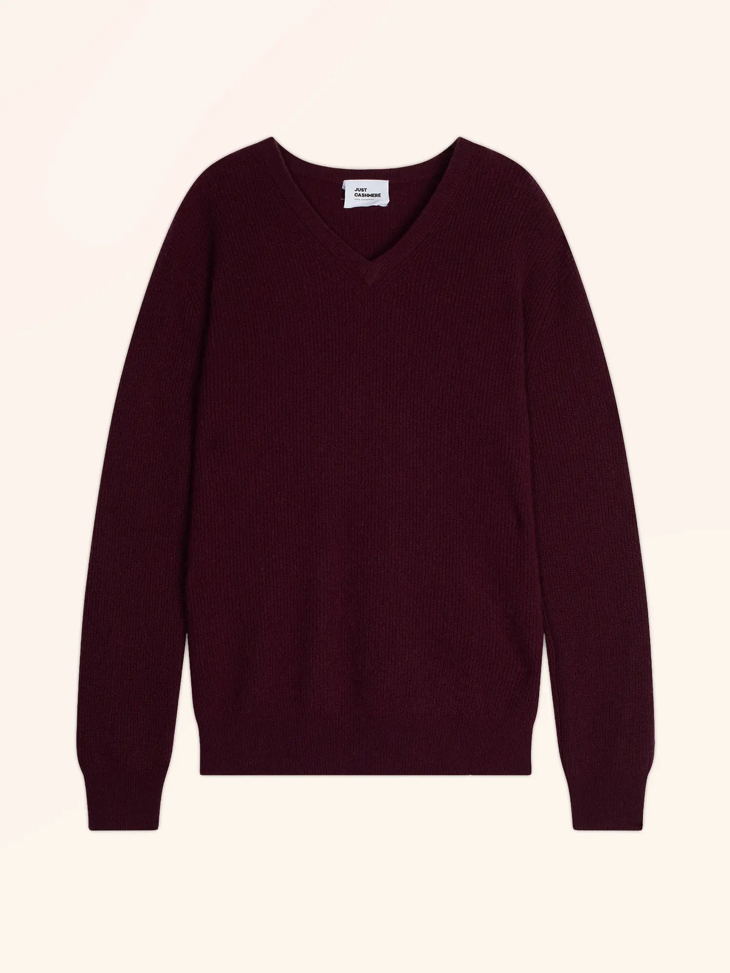 MEVRON pullover v-ausschnitt mûre
