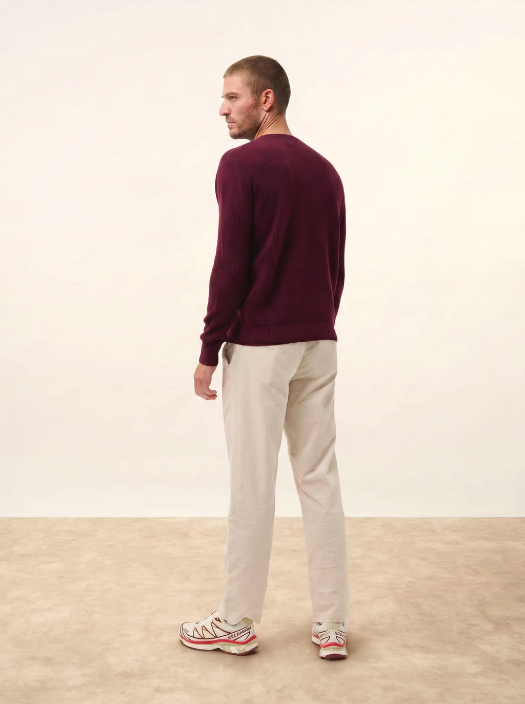 MEVRON pullover v-ausschnitt mûre