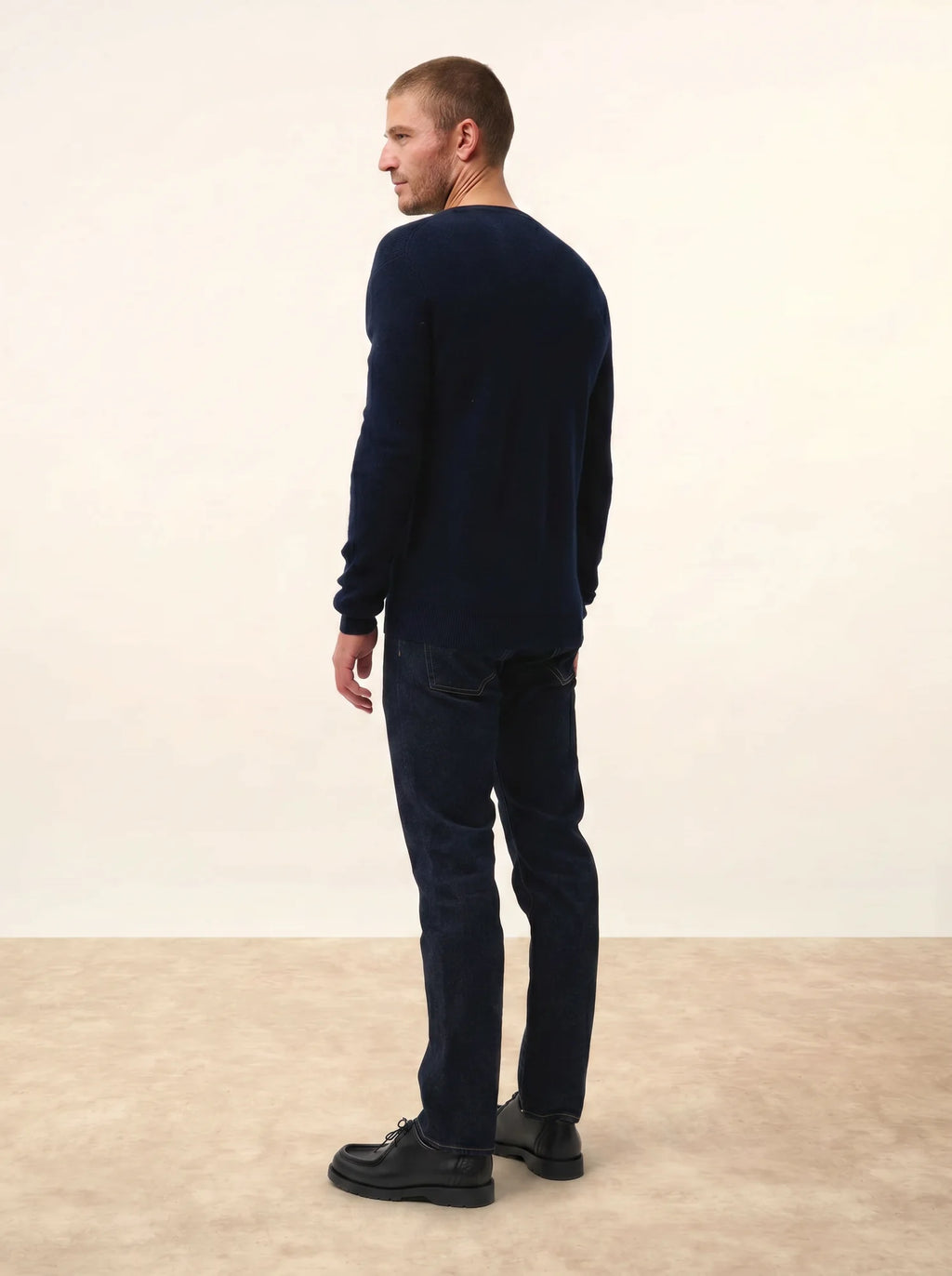 MEVRON pullover v-ausschnitt marineblau