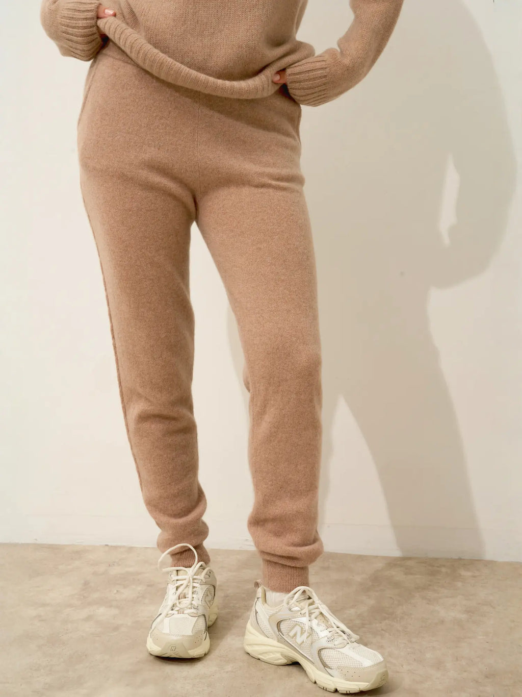 TALIA jogginghose camel meliert