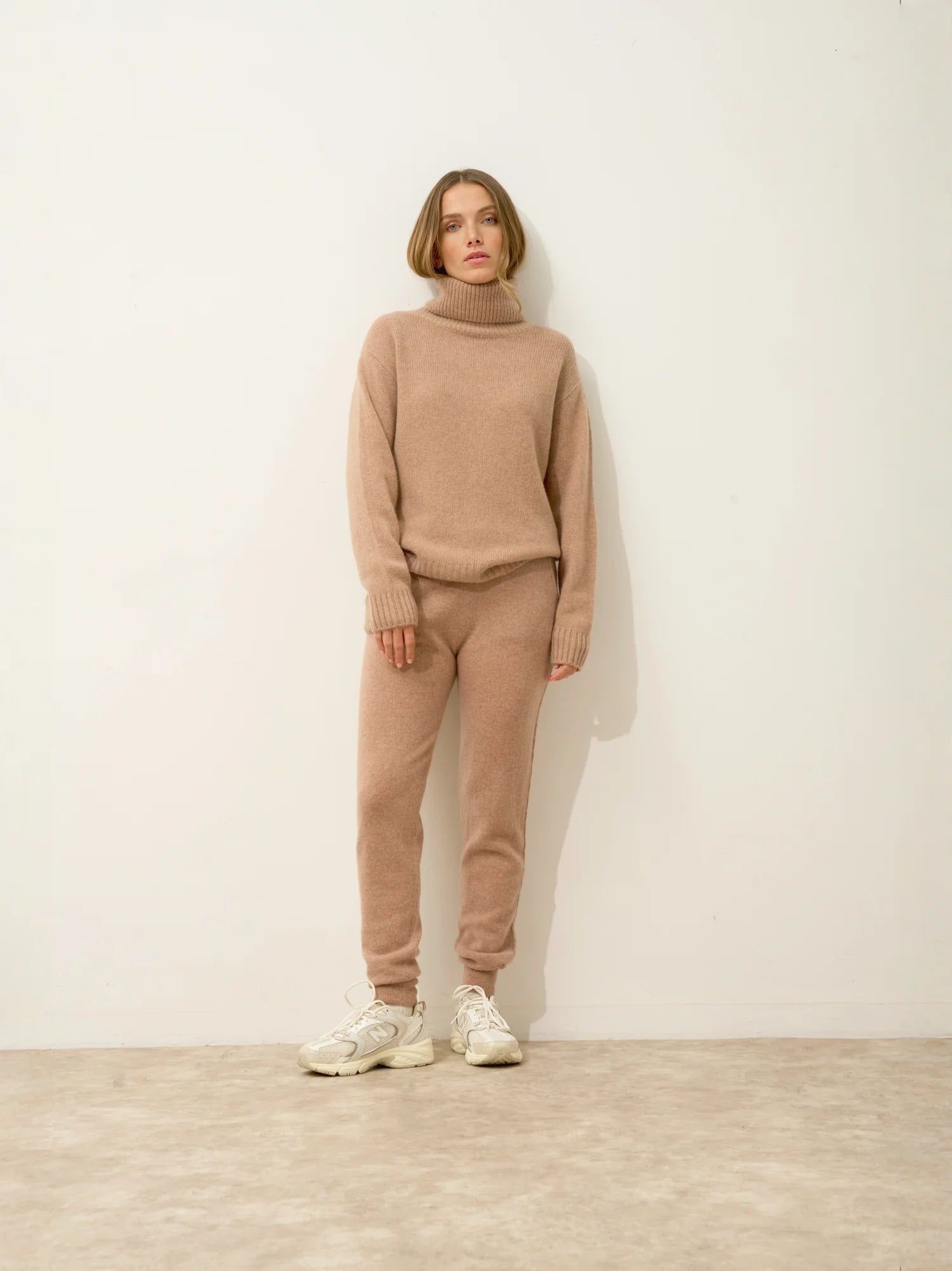 TALIA jogginghose camel meliert