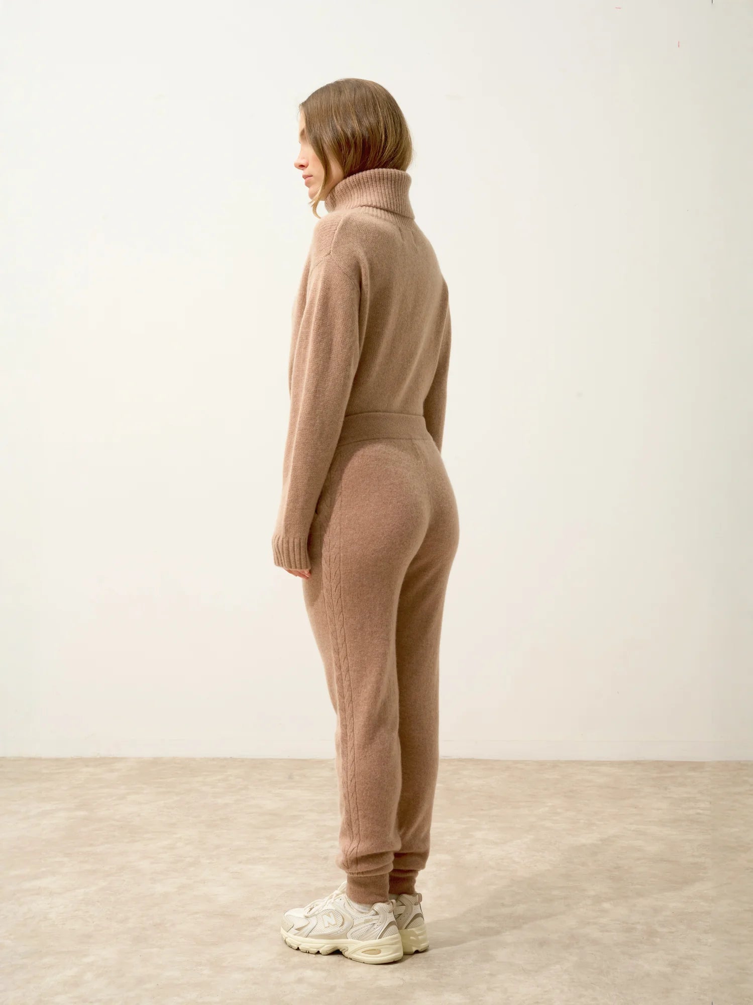 TALIA jogginghose camel meliert