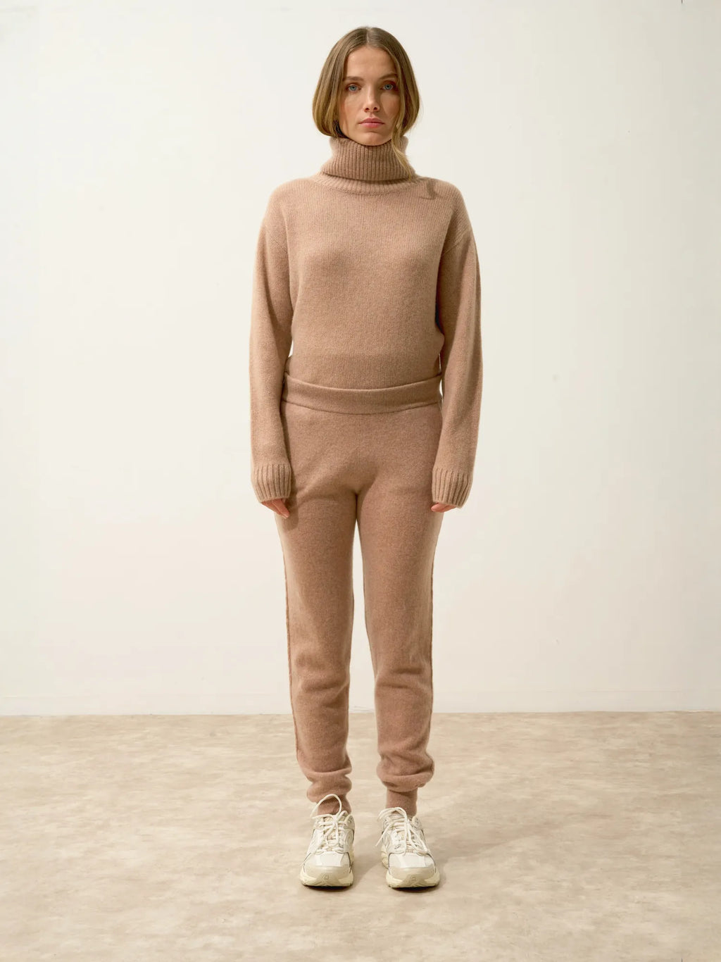 TALIA jogginghose camel meliert
