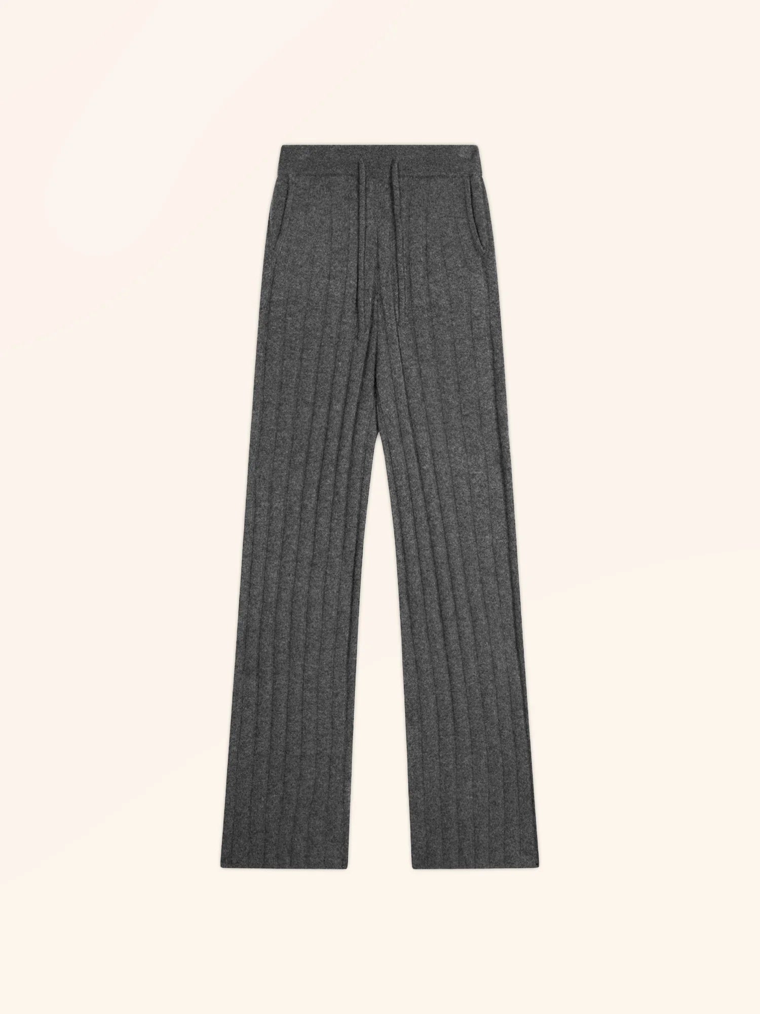 CLARISSA pantalon évasé anthracite chiné