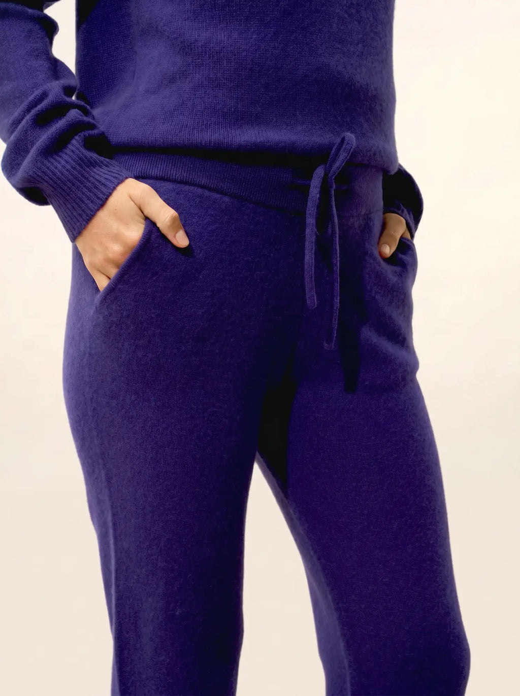 NAMI jogginghose violett grau meliert und violett