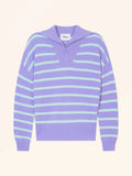 ROBINE pull camionneur mauve et vert d'eau