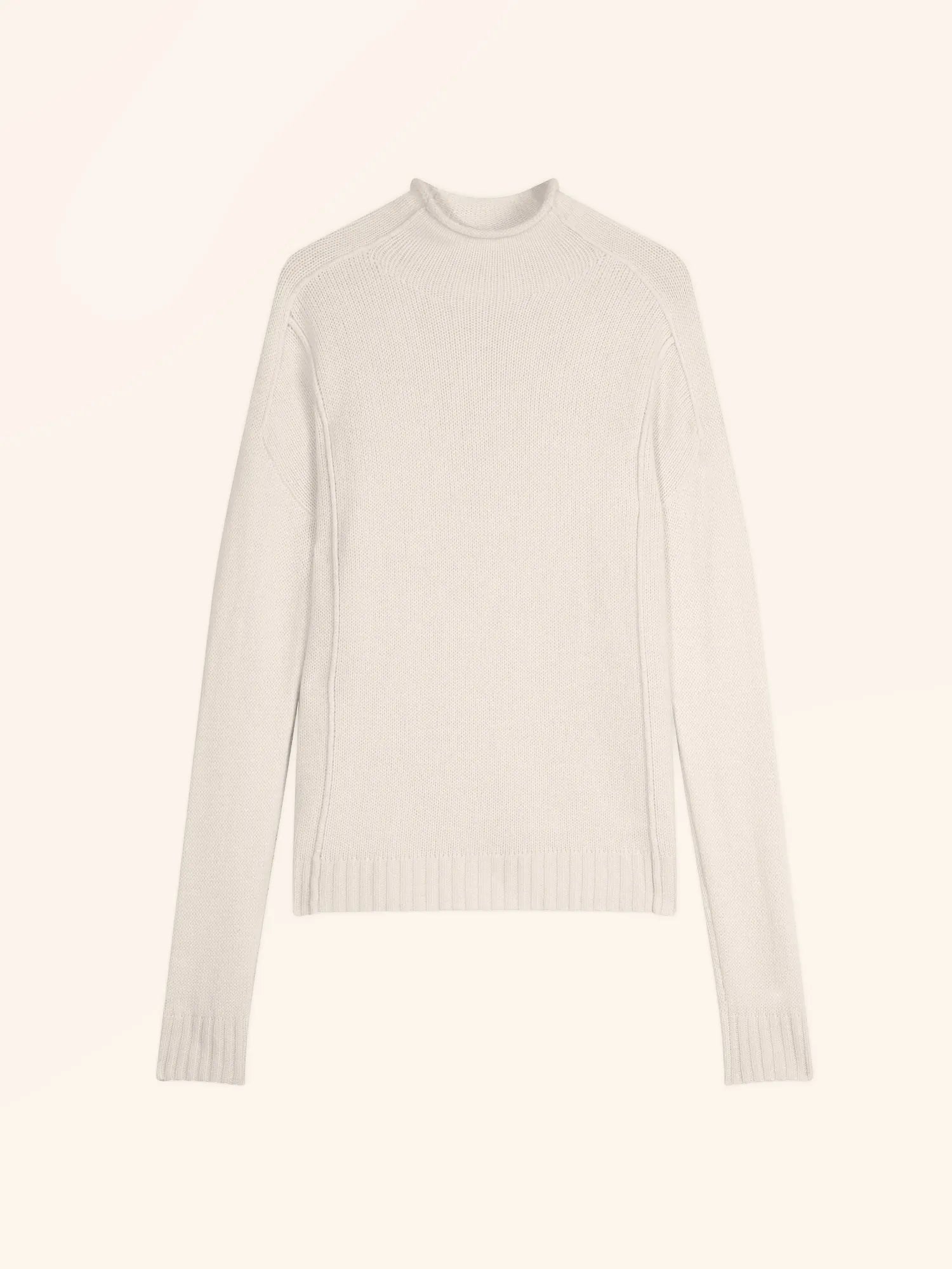 GLACIELA pullover stehkragen 4-fädig elfenbein