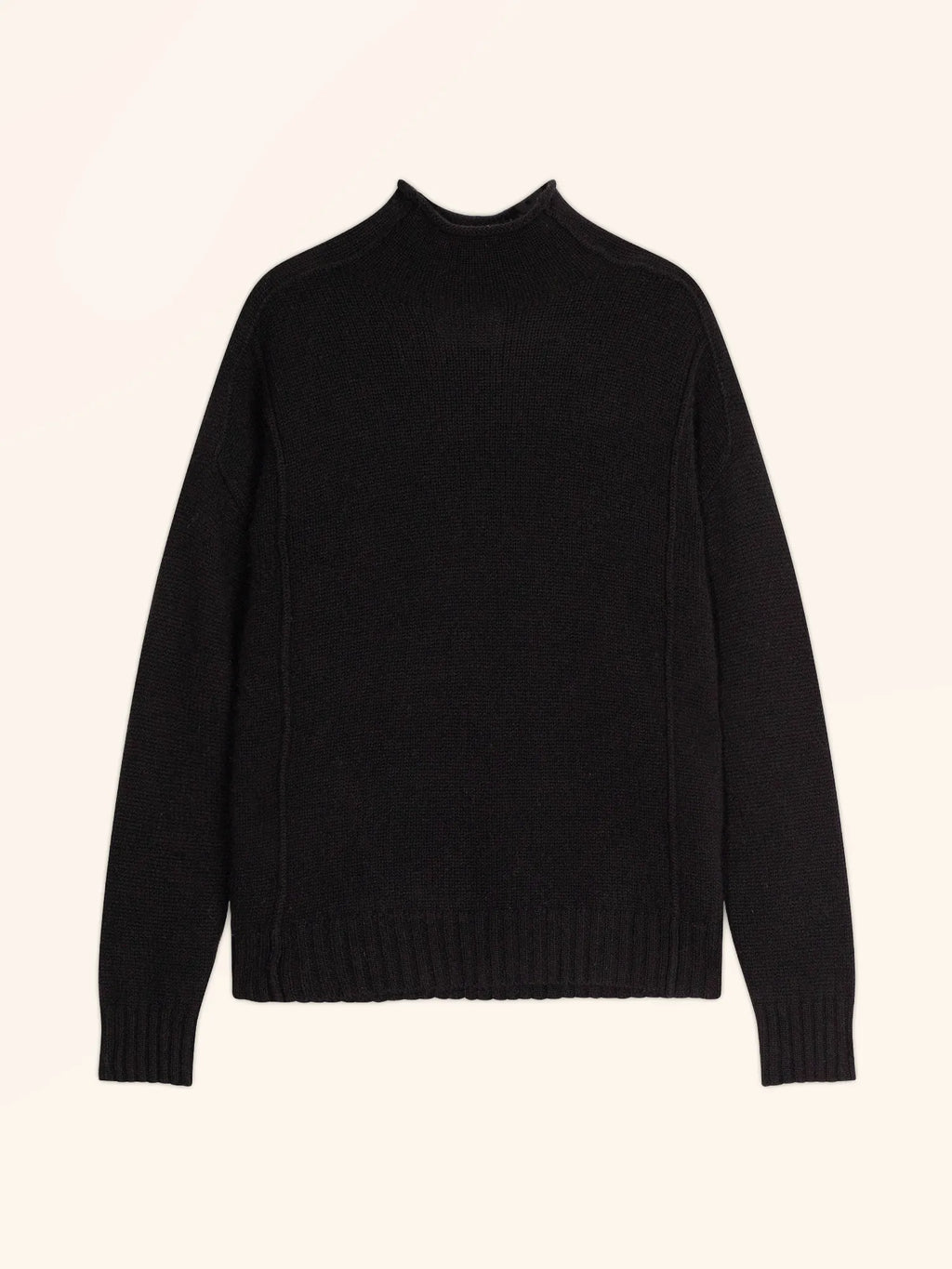 GLACIELA pullover stehkragen 4-fädig schwarz