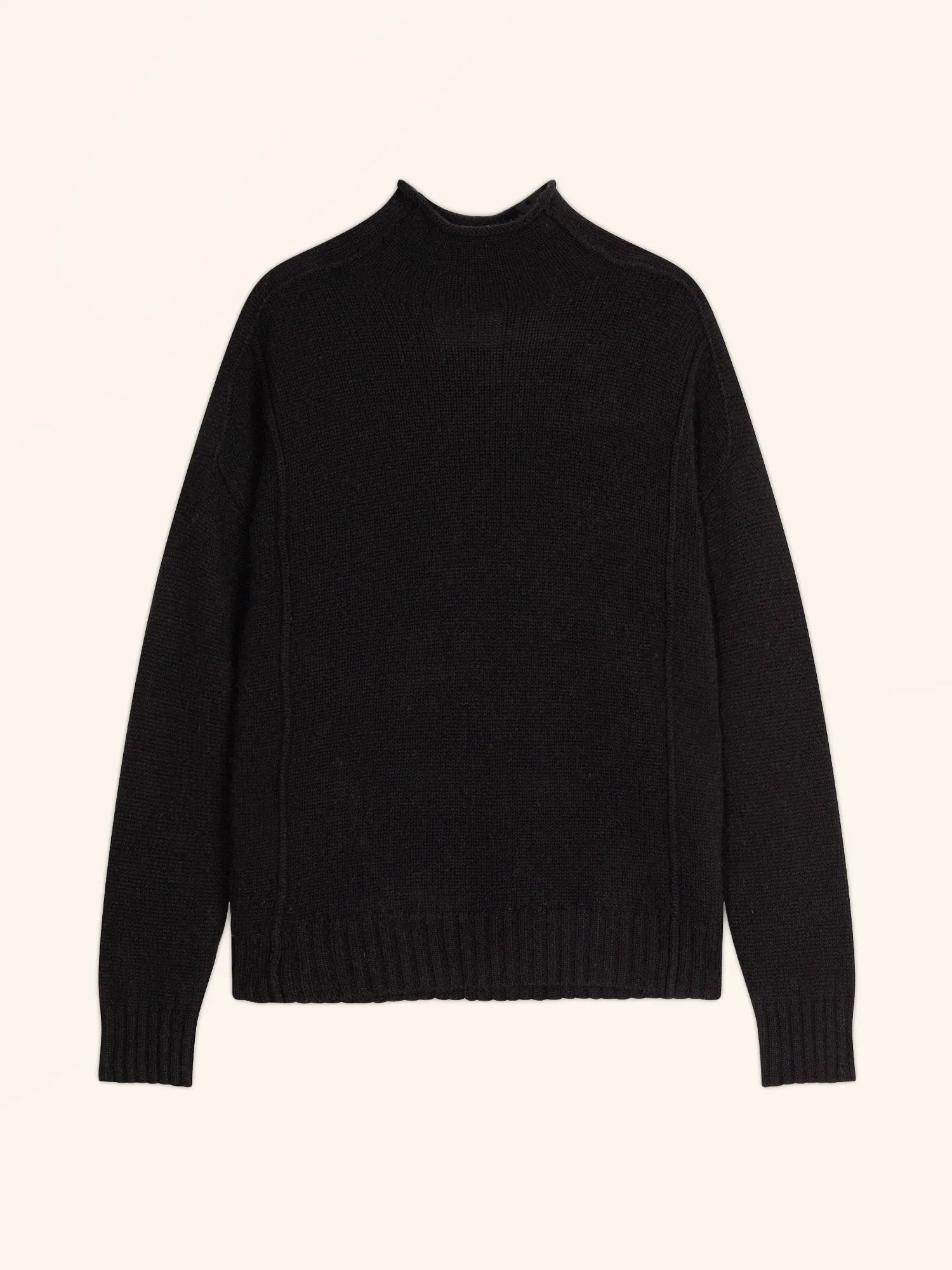 GLACIELA pullover stehkragen 4-fädig schwarz