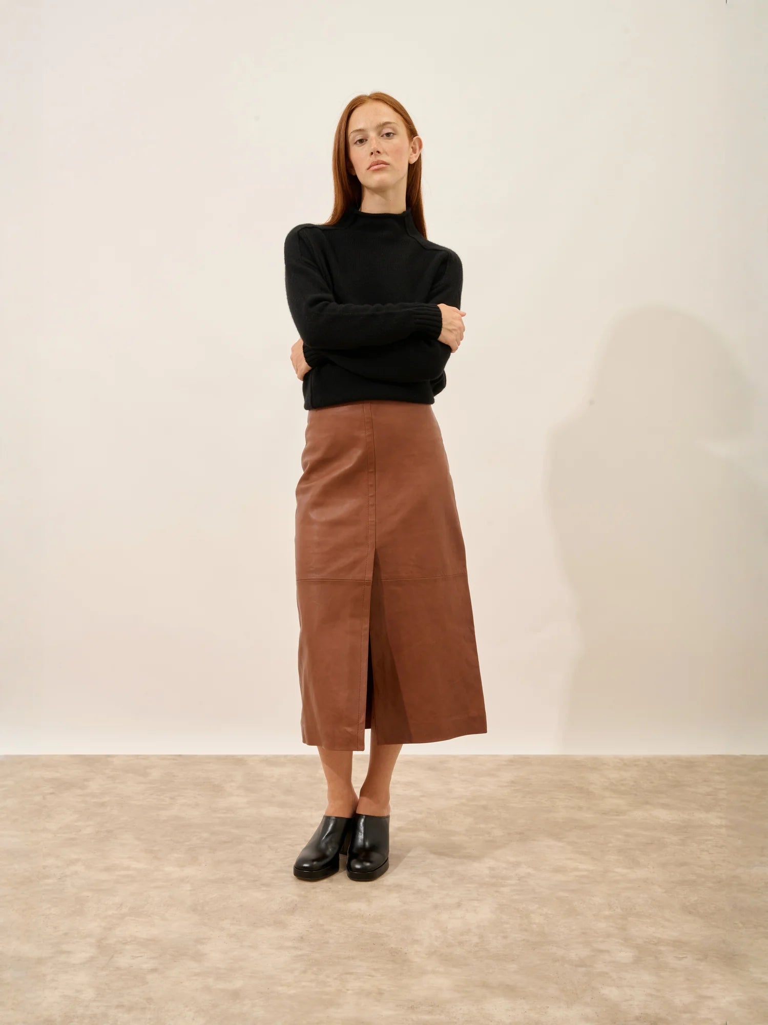 GLACIELA pullover stehkragen 4-fädig schwarz