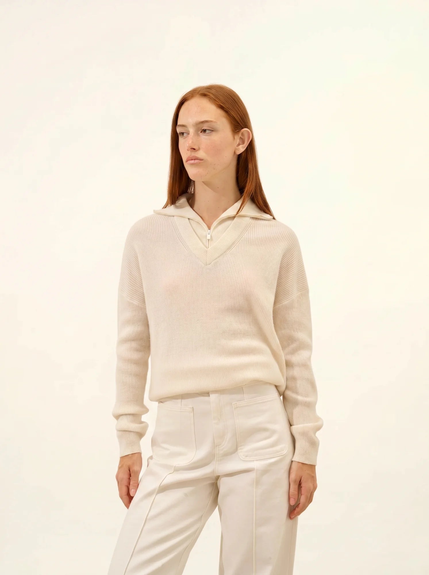 FELISIA pullover dockermütze elfenbein