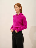FELISIA pullover dockermütze violine