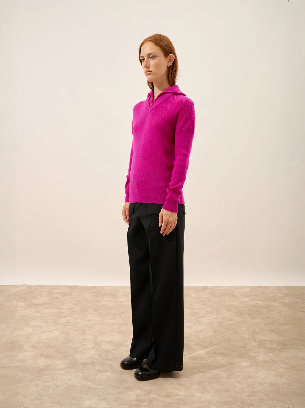 FELISIA pullover dockermütze violine