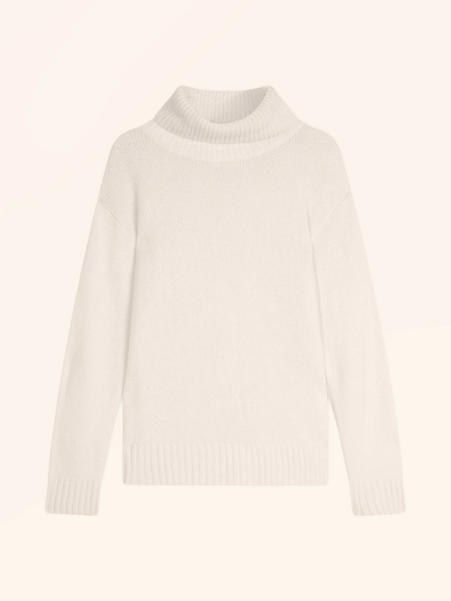 ISERIA pullover rollkragen 4-fädig elfenbein