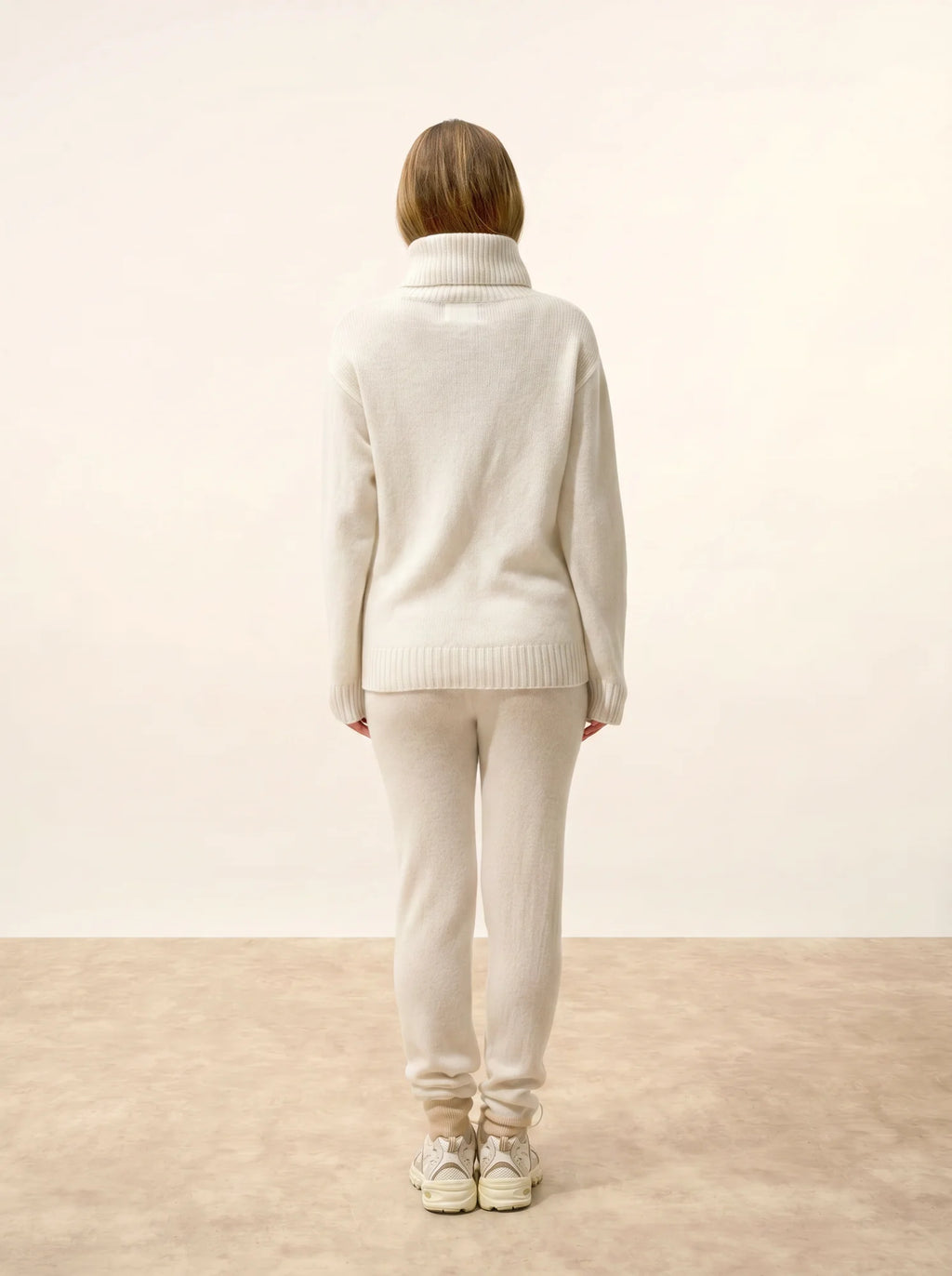 ISERIA pullover rollkragen 4-fädig elfenbein