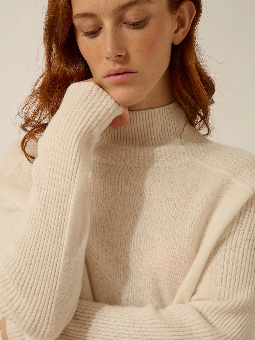 FIORINA pullover rollkragen elfenbein