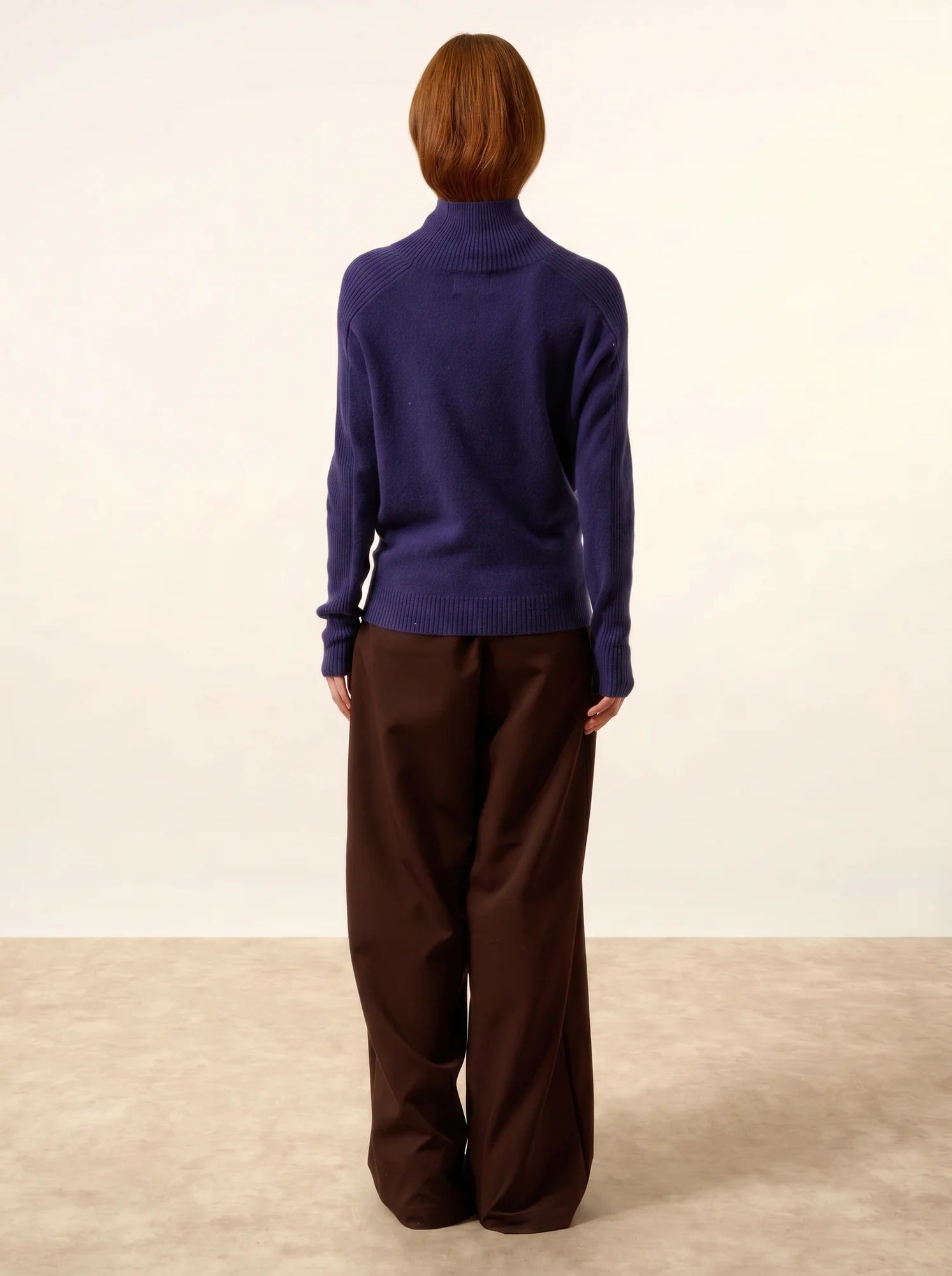 FIORINA pullover rollkragen violett