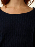 RELINA pullover u-boot-ausschnitt marineblau