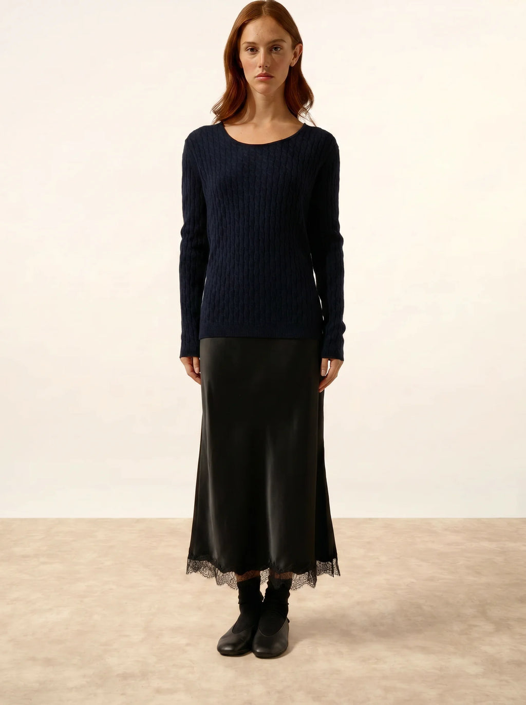 RELINA pullover u-boot-ausschnitt marineblau