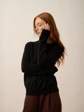 LUNERA pullover rundhalsausschnitt schwarz
