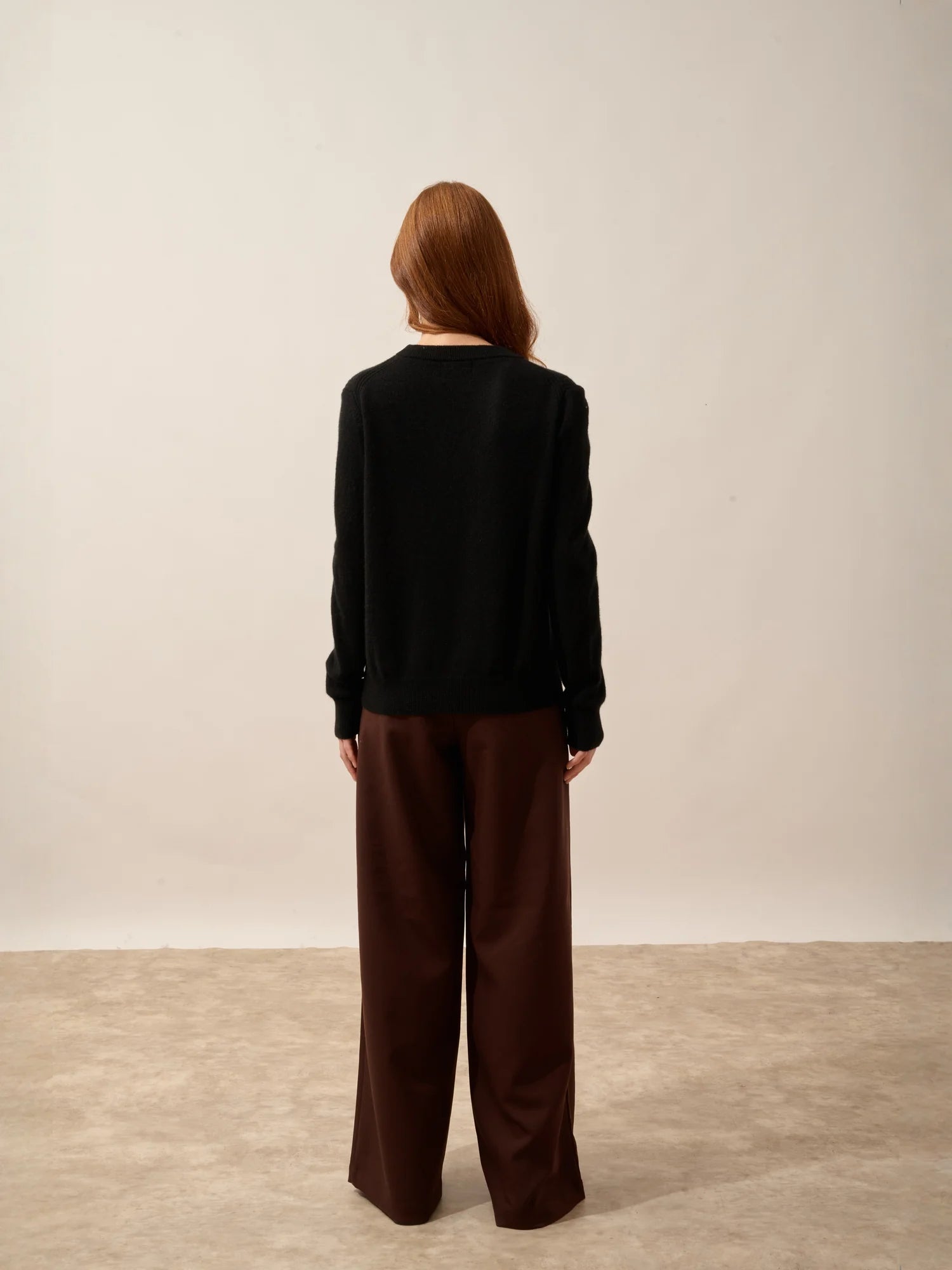 LUNERA pullover rundhalsausschnitt schwarz