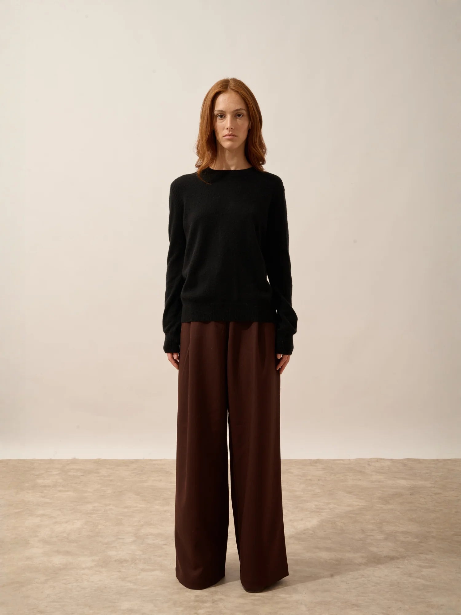 LUNERA pullover rundhalsausschnitt schwarz