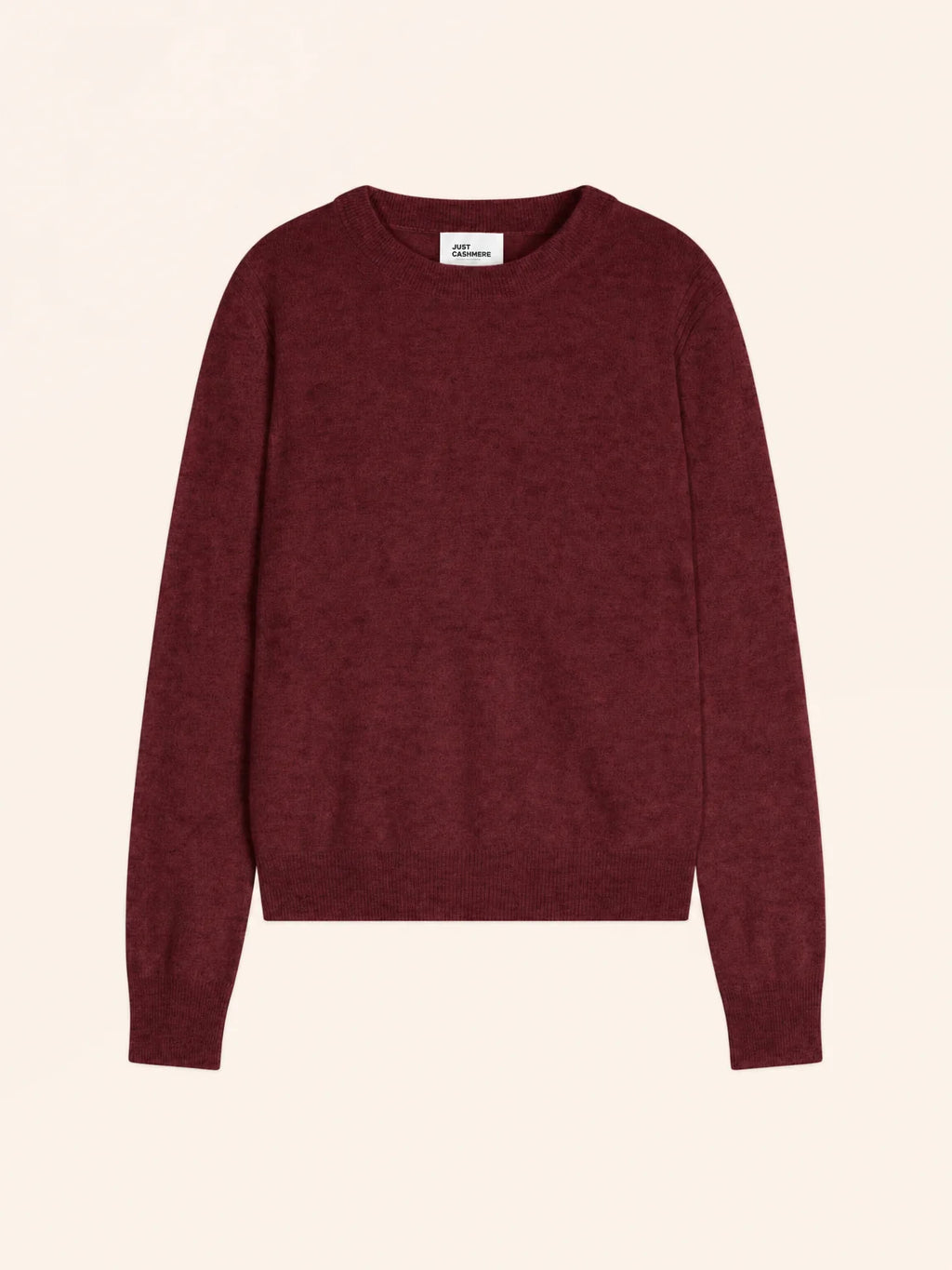 LUNERA pullover rundhalsausschnitt cranberry meliert