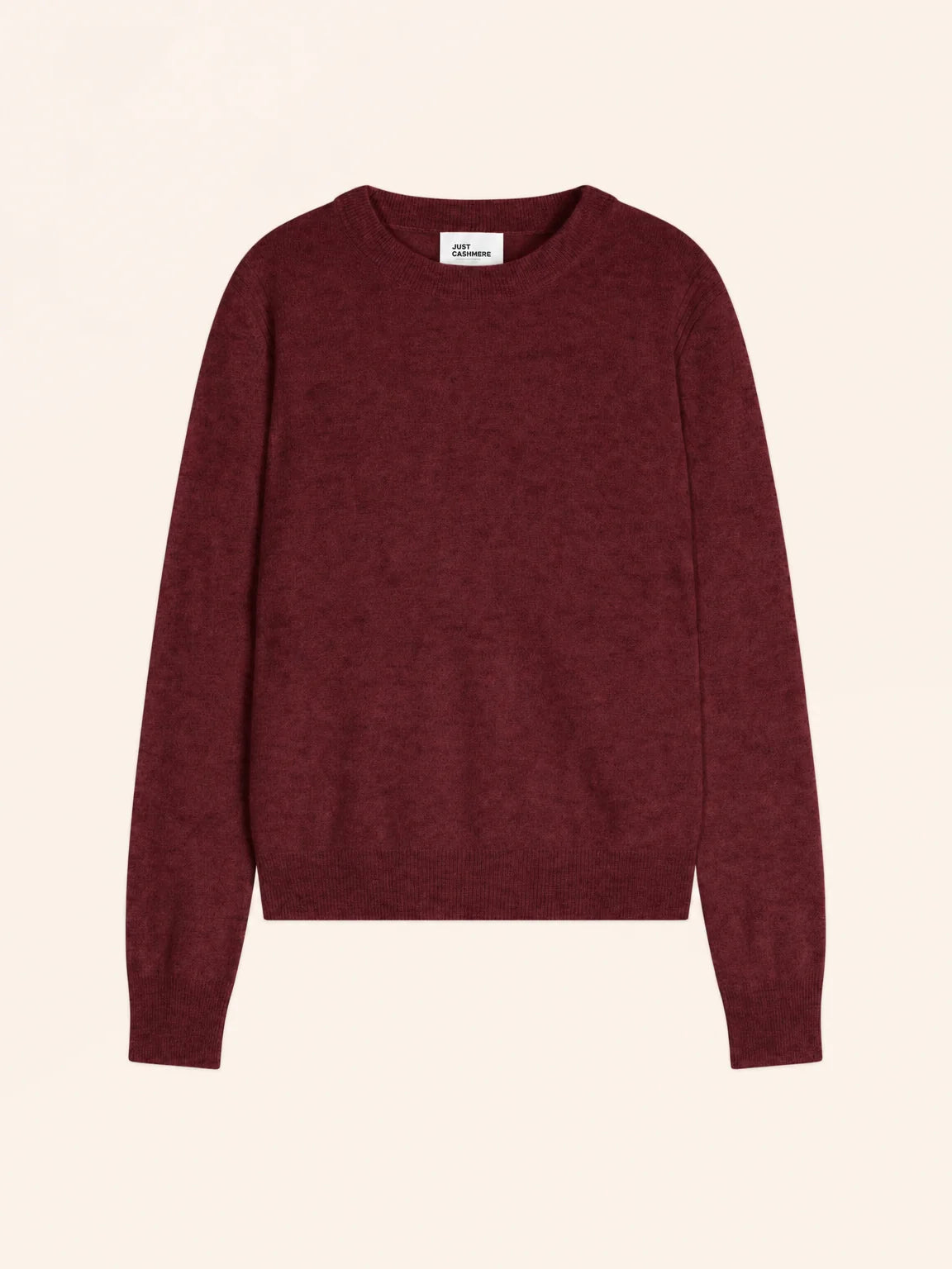LUNERA pullover rundhalsausschnitt cranberry meliert