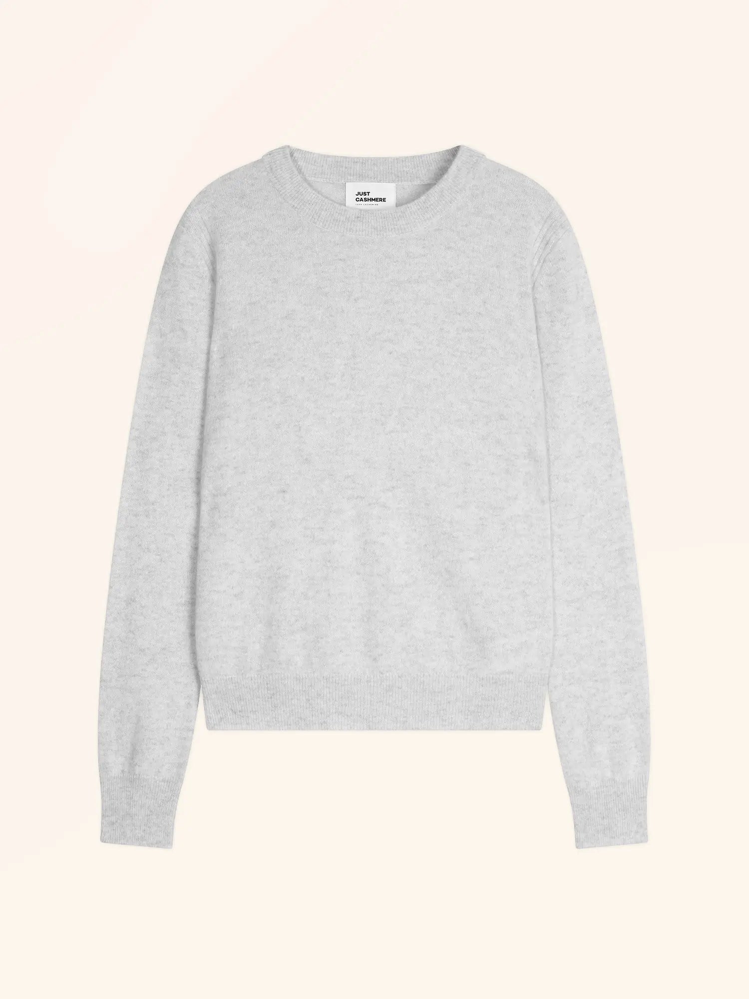 LUNERA pullover rundhalsausschnitt perlgrau meliert
