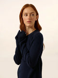 LUNERA pullover rundhalsausschnitt marineblau