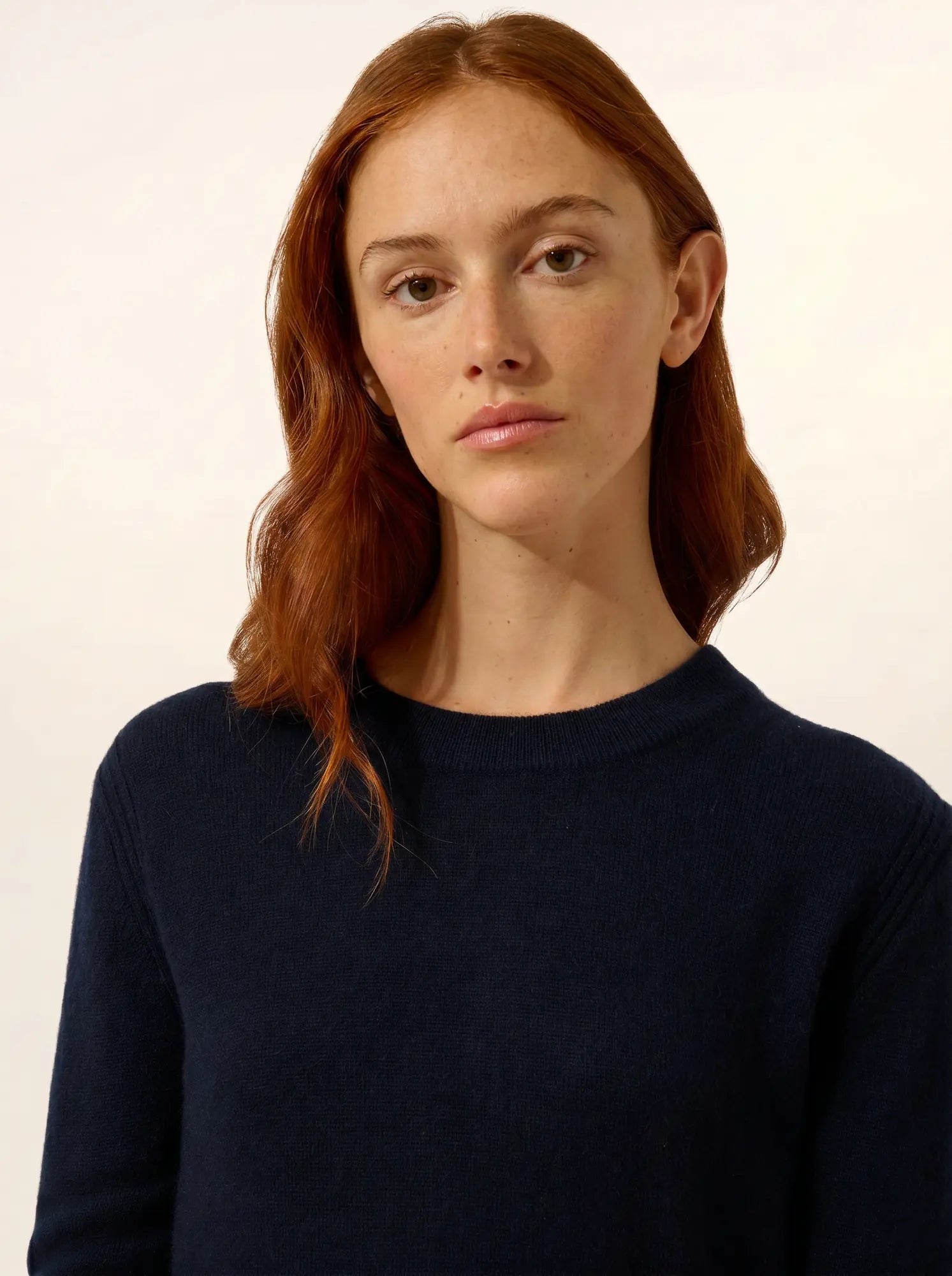 LUNERA pullover rundhalsausschnitt marineblau