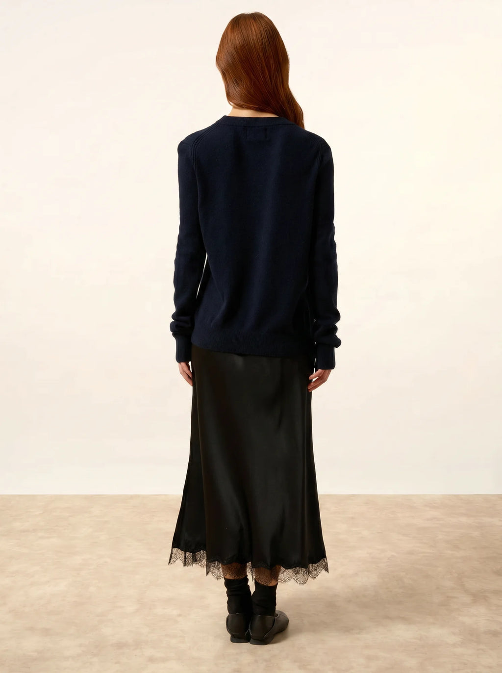LUNERA pullover rundhalsausschnitt marineblau