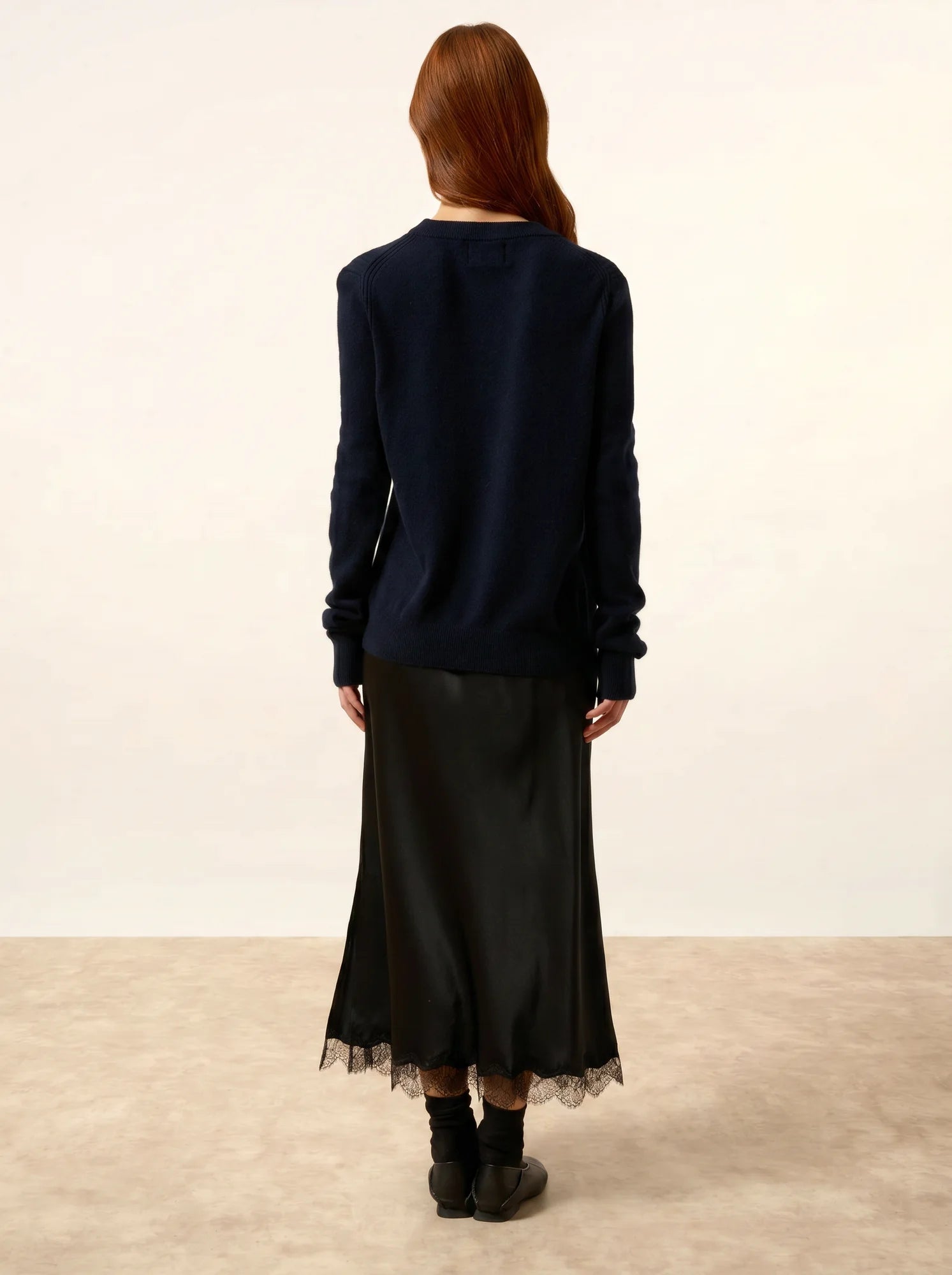 LUNERA pullover rundhalsausschnitt marineblau